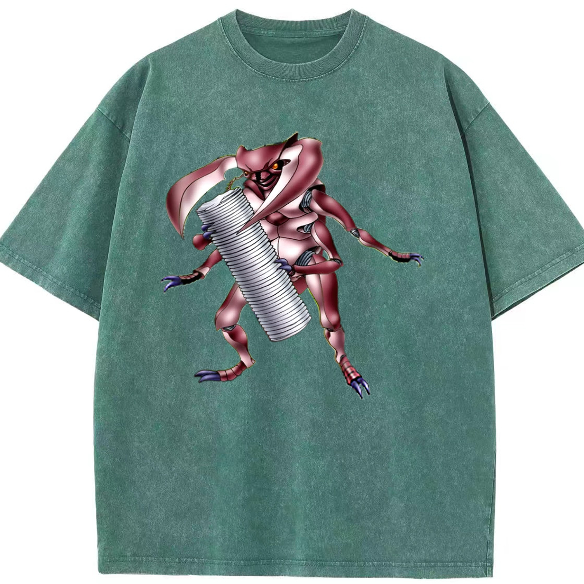 （画像用） 遊☆戯☆王 Yu-Gi-Oh! 綿100% ヴィンテージ風 半袖Tシャツ（フロントプリント）